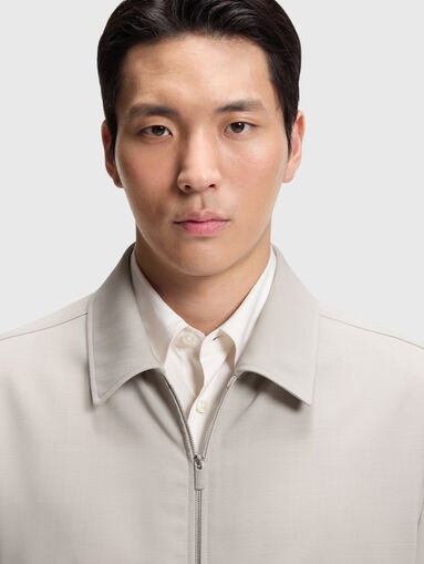 Wool jacket with a double zip - 4
