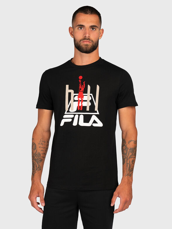 FICO black T-shirt with logo print - 1