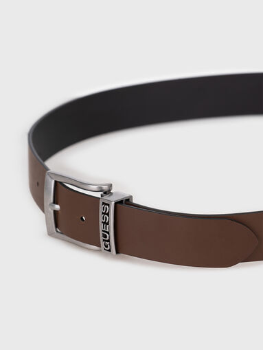 Reversible belt with two buckles - 4