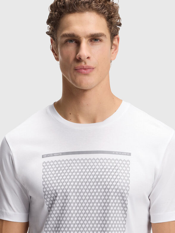 T-shirt with contrasting print  - 4