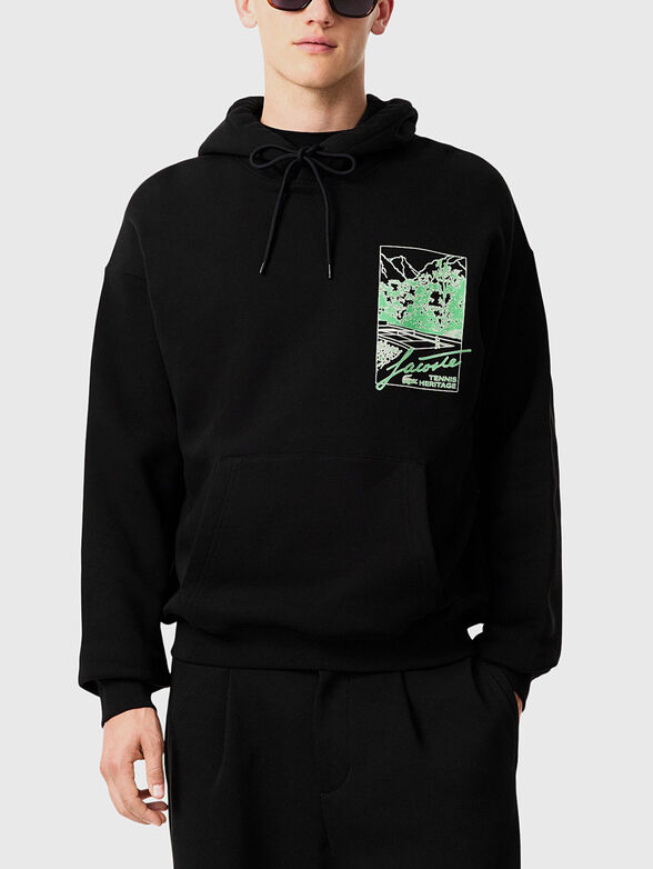 Cotton hoodie with print - 1