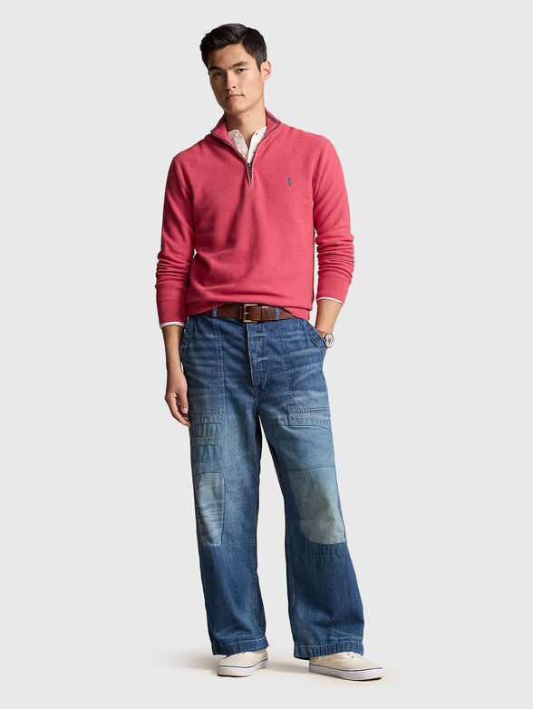 Sweater with contrasting logo - 2