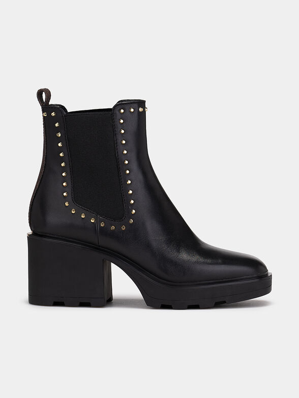 KEISHA Ankle boots with gold studs - 1