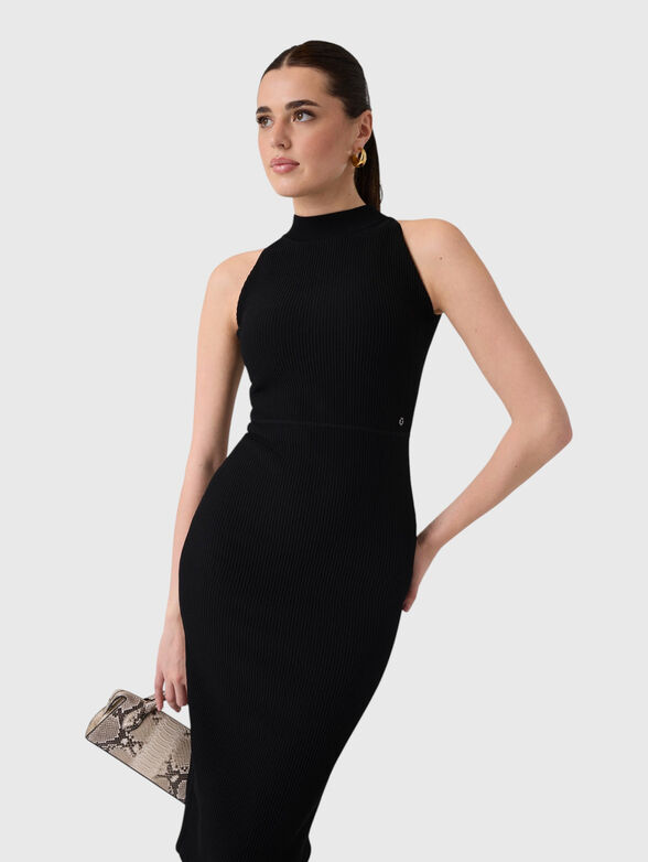 Black midi dress - 3