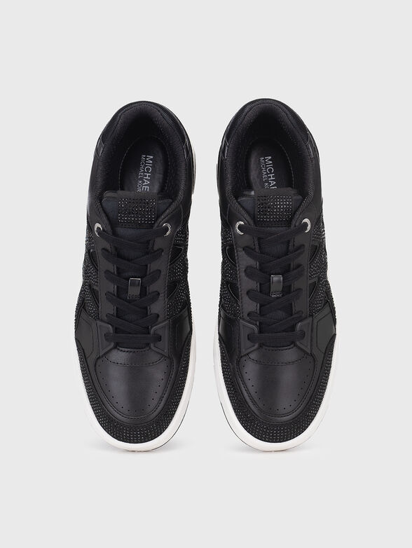 Black sneakers with rhinestones - 6