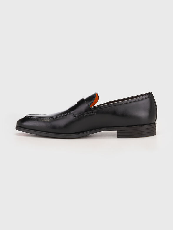 Black calf leather loafers - 4