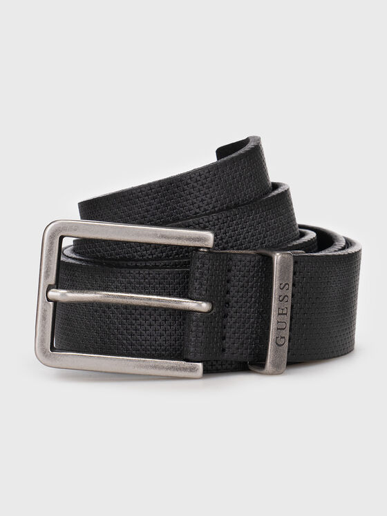 Textured belt with logo  - 1