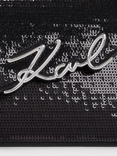 K/SIGNATURE sequin crossbody bag - 4