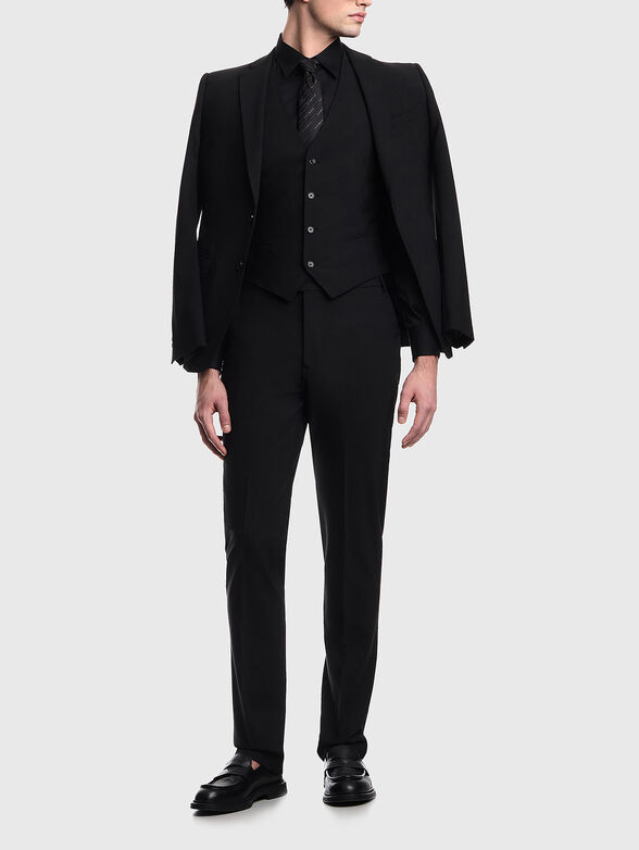 Black cotton-blend shirt - 2