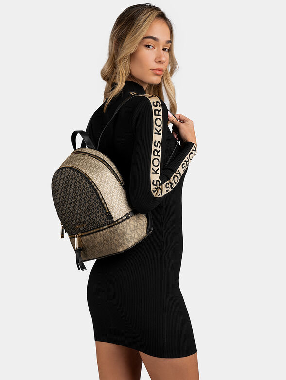 RHEA backpack with monogram logo print - 2