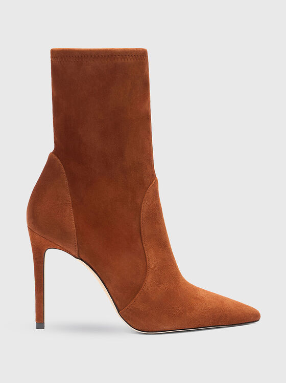 Боти на ток STUART POWER 10 от велур - 1