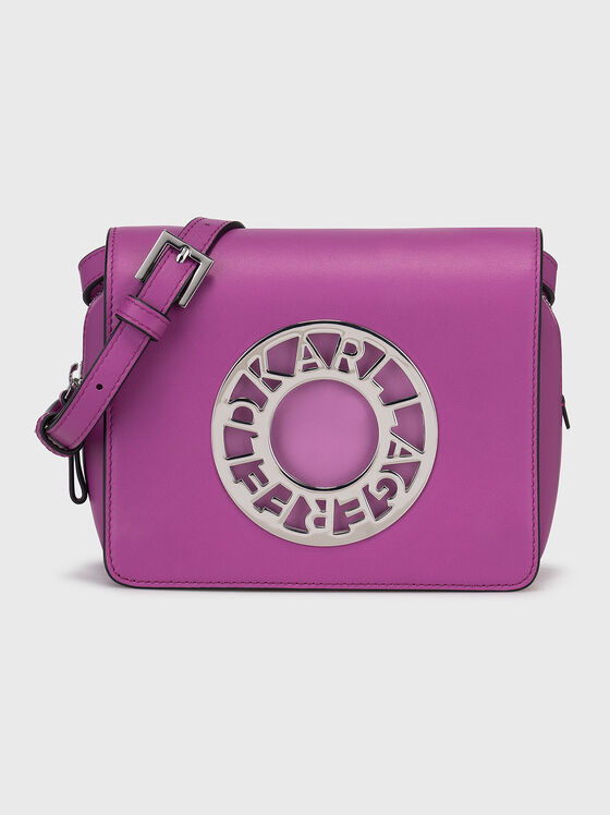 Кросбоди чанта K/DISK в лилав цвят - 1