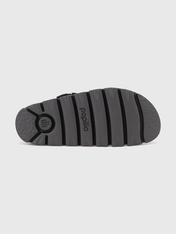 BOSTON black suede clogs - 5