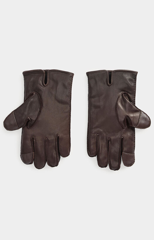 Кафяви кожени ръкавици - 2