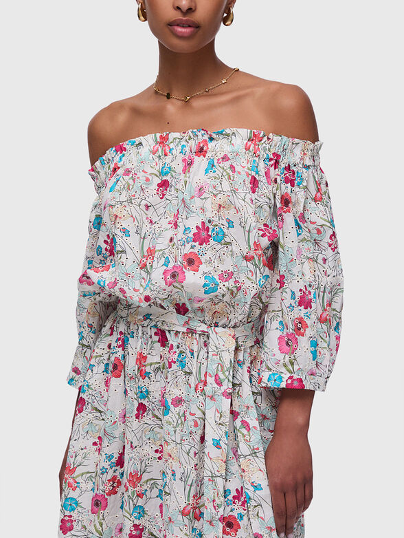 Dress with boat neck - 3