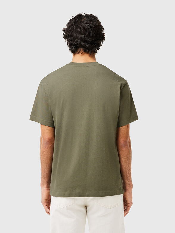 Beige cotton T-shirt  - 3