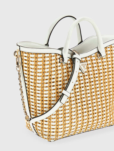 ATALIA tote bag with woven texture - 4