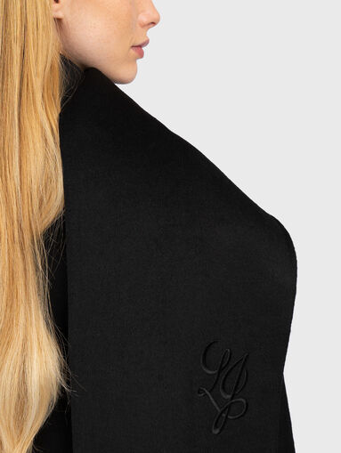 Wool blend coat with double-breasted fastening - 5