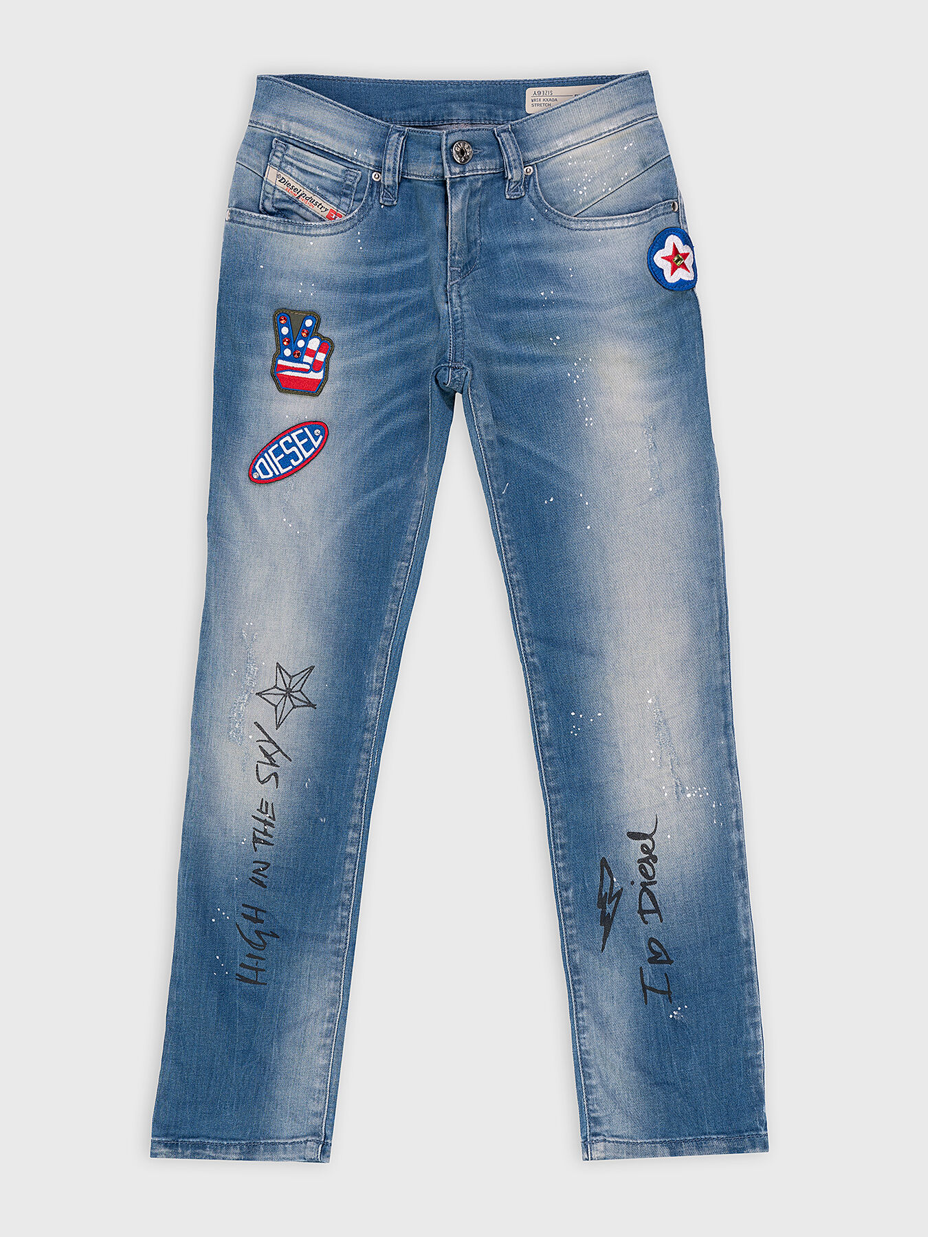 ジャケット・アウター NWT DIESEL patch grange denim jacket NWT