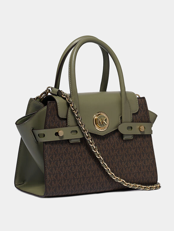 CARMEN Satchel bag with monogram logo print - 1