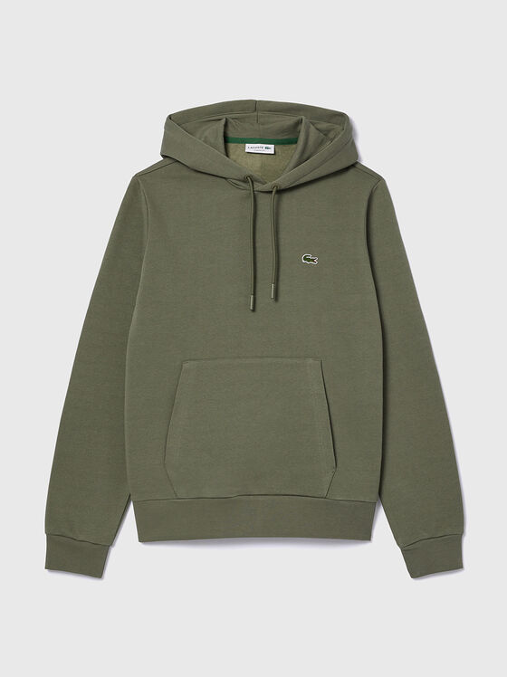Hooded sweatshirt with logo accent - 1