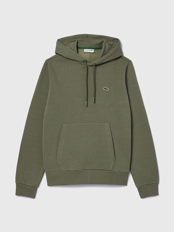 Hooded sweatshirt with logo accent - 1
