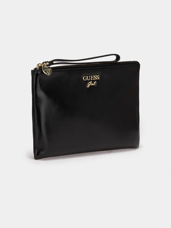 Clutch bag with accent strap - 4