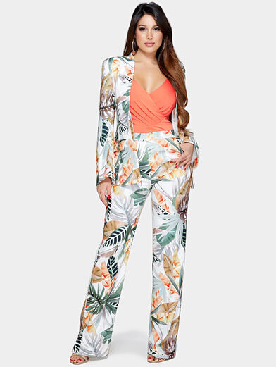 REINA Floral print pants - 1