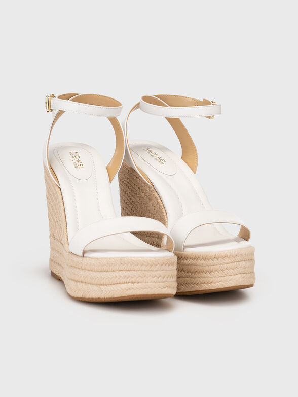 LEIGHTON leather platform sandals - 2
