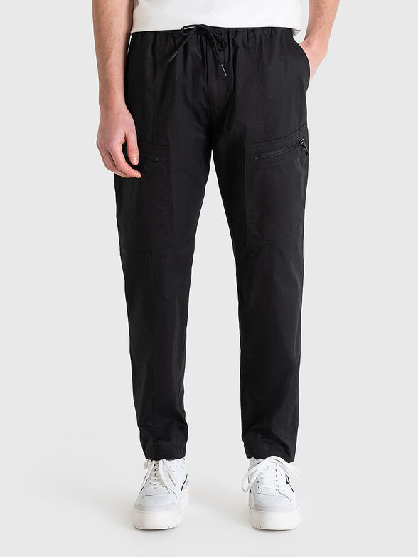 Cotton cargo pants - 1