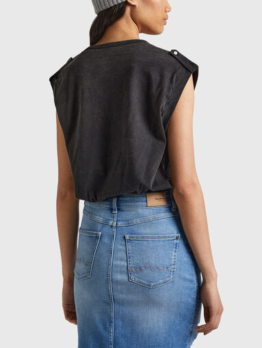 COCO cotton T-shirt with rhinestones - 3