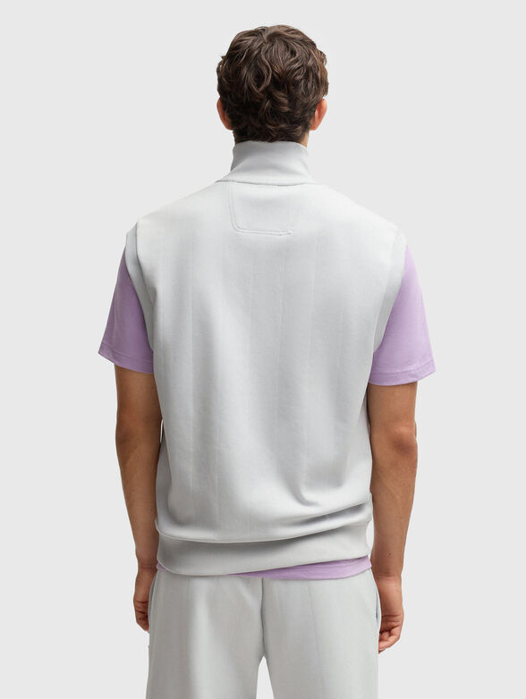 Cotton vest with logo detail - 3