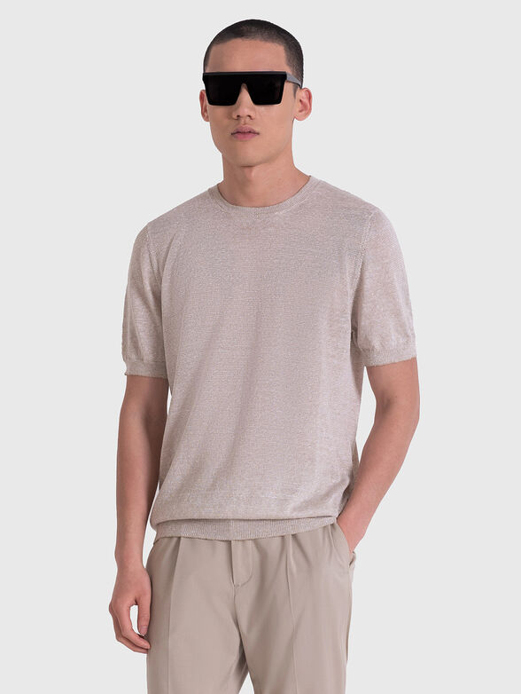 Sweater in linen blend - 1