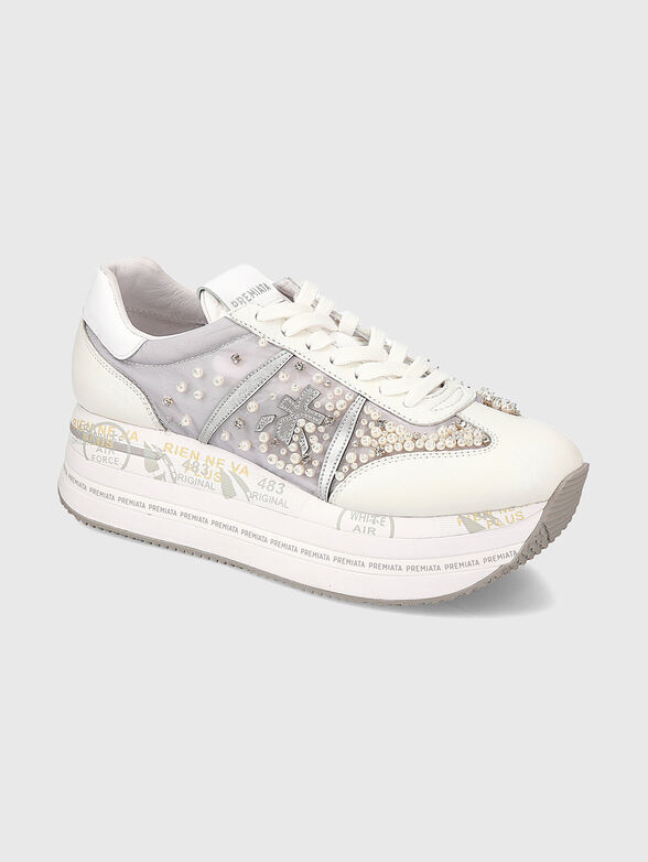 BETH sneakers with appliquéd beads - 1