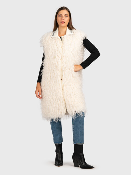 Vest from eco hair