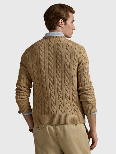 Sweater in beige with logo  - 3