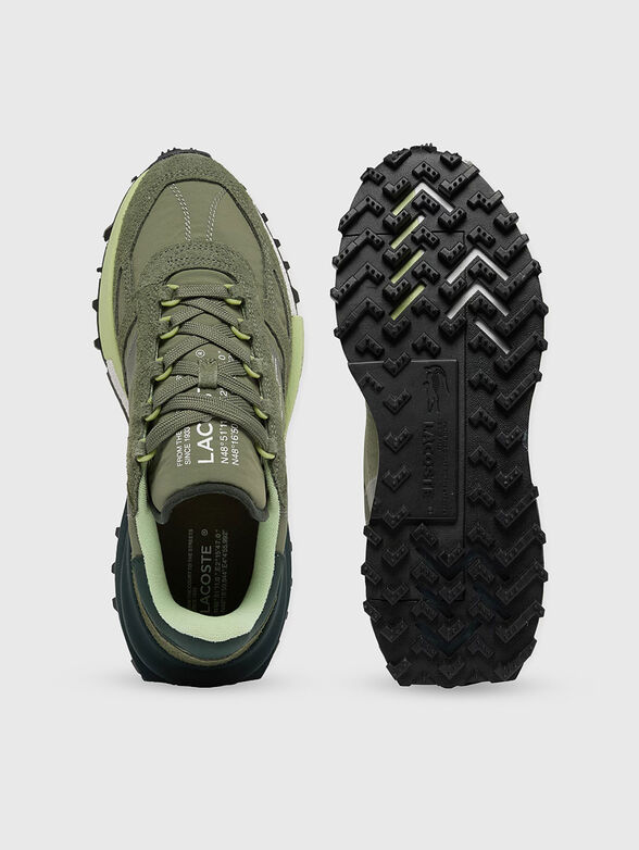 Suede and textile sneakers - 6