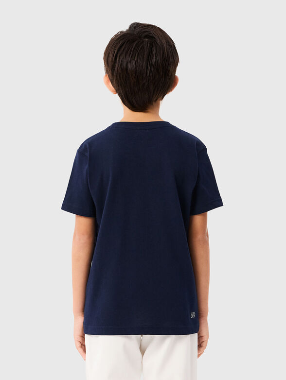 White t-shirt with contrast print - 3