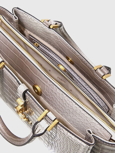 JAMES croc print handbag  - 4