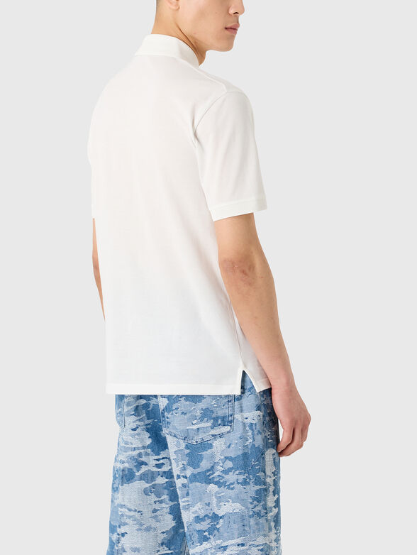 Beige cotton polo-shirt - 3