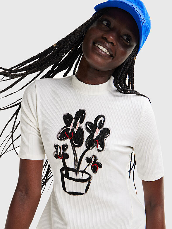 AINA dress with art print - 3