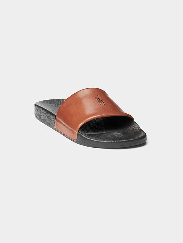 Leather beach slides - 2