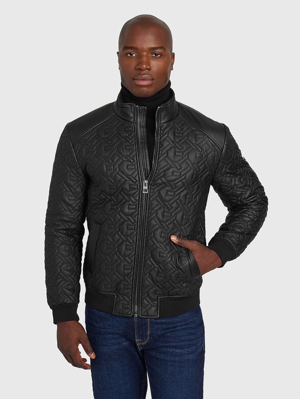 Quilted faux leather jacket  - 1