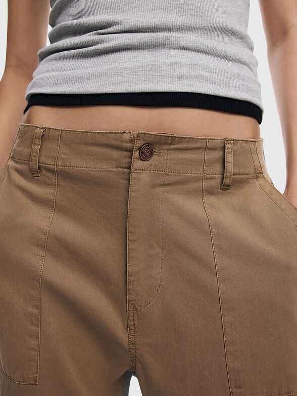 Pants with contrasting textures  - 4