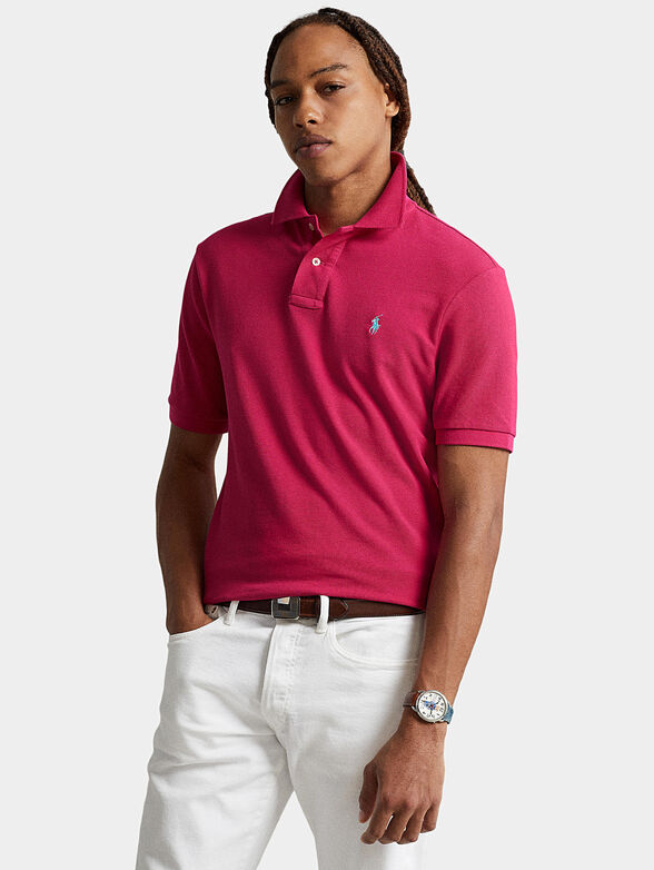 Polo shirt in fuxia color - 1