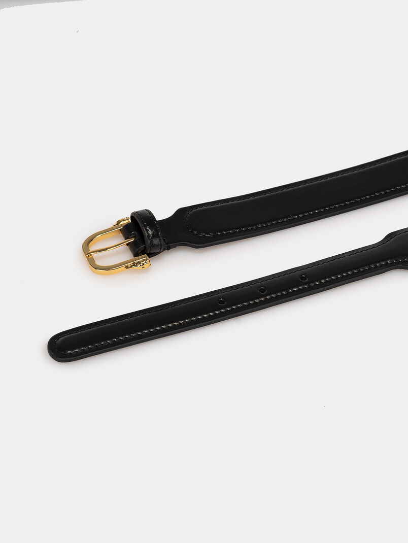 Black belt with golden chain accent - 3