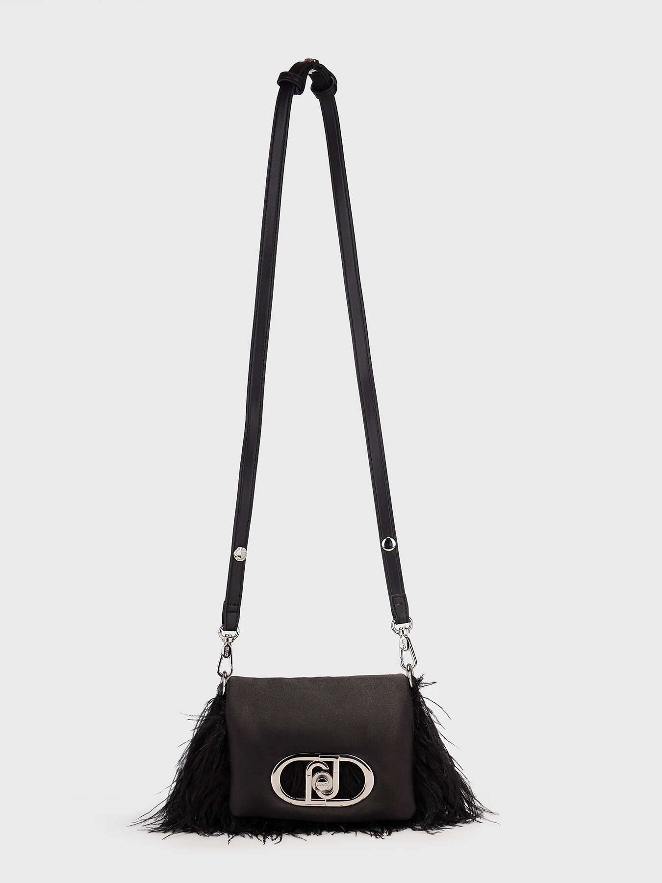 ショルダーバッグ・ポシェット LIU JO Women Shoulder Bags AA5269P0347 22222 Black Crossbody bag with feathers brand LIU JO — Globalbrandsstore