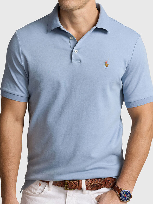 Polo shirt in light blue colour - 4