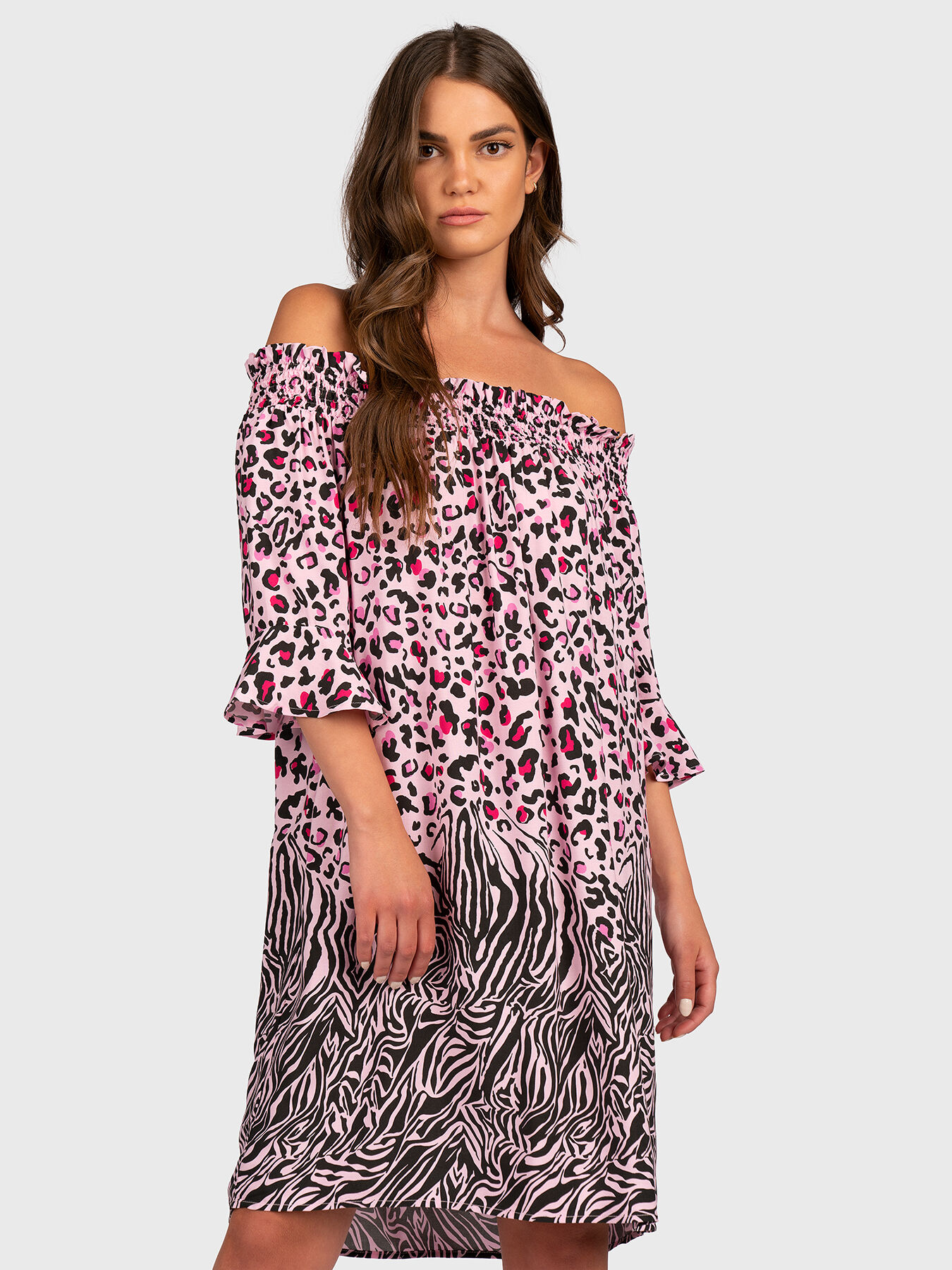 Dress with animal print brand LIU JO Globalbrandsstore en