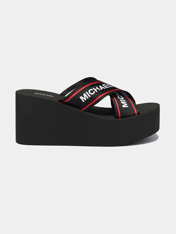 DEMI Platform flip flops with logo branding - 4